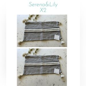 Serena & Lily Gray Set of pillows covers
